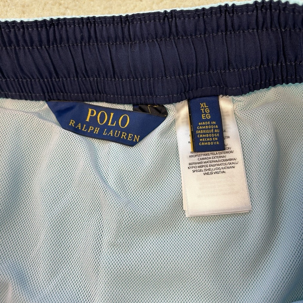 Polo Ralph Lauren Men's XL Swimsuit Shorts Lined Swim Trunks Pockets Drawstring - Picture 8 of 9